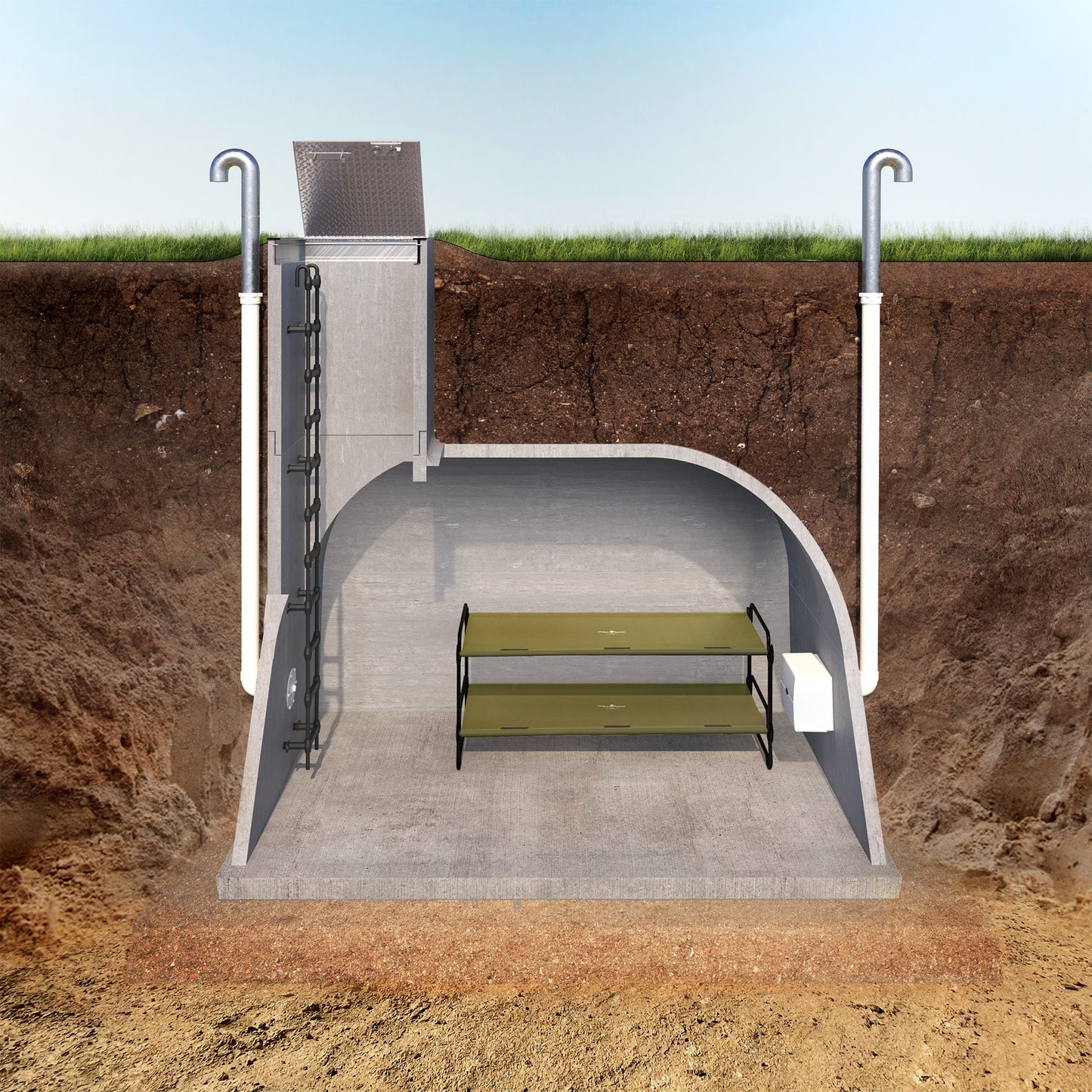 The Backyard Bunker | 8' x 12' Precast Concrete Shelter