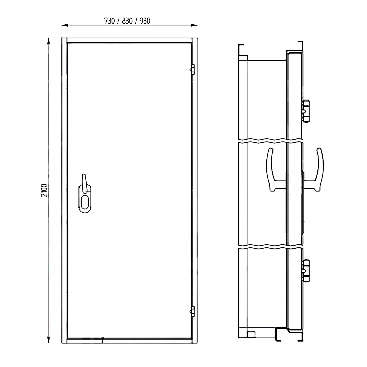 Israeli Blast-Proof Safe Room Door - 1" Thick Steel