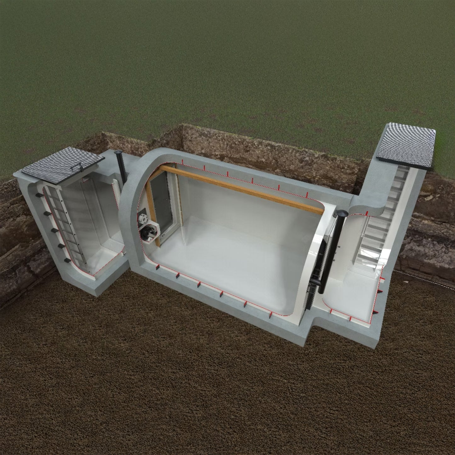 Plastic Form Bomb Shelter