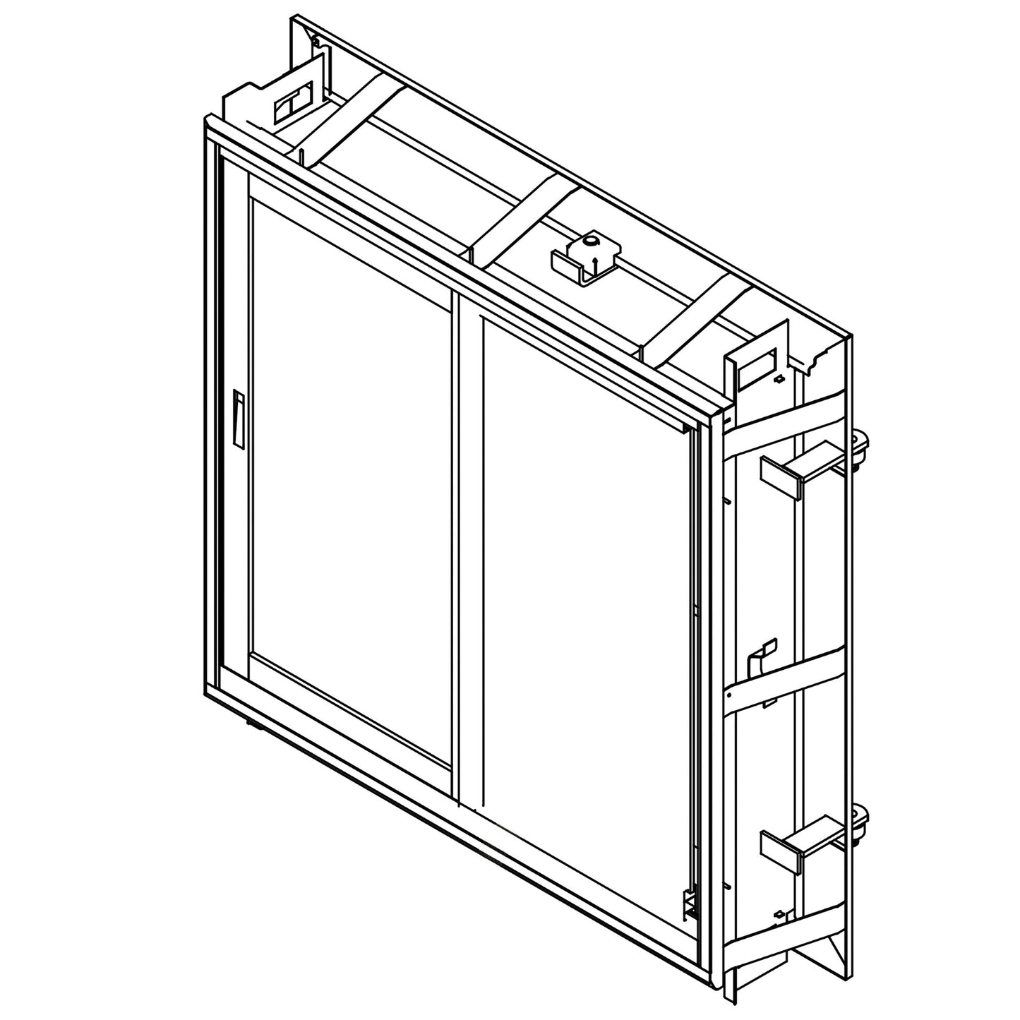Safe Room Swinging Window