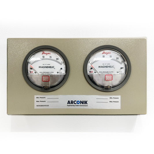 Wall-Mounted Differential Pressure Gauge